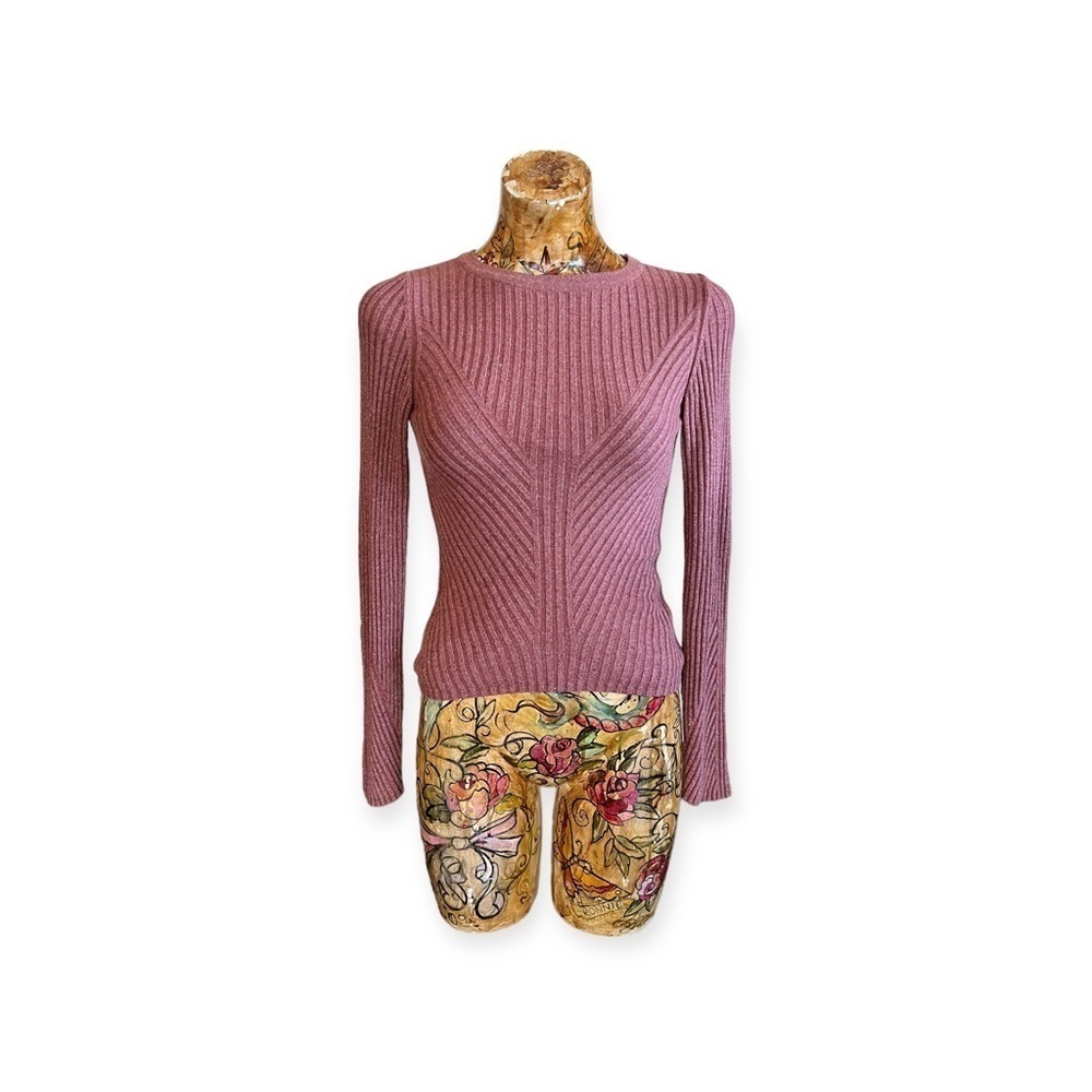 Silence & Noise knit top sweater Small long sleeve stretch